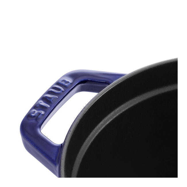 Cocotte 27 cm, Ovale, Bleu intense, Fonte Staub - Mathon - 4