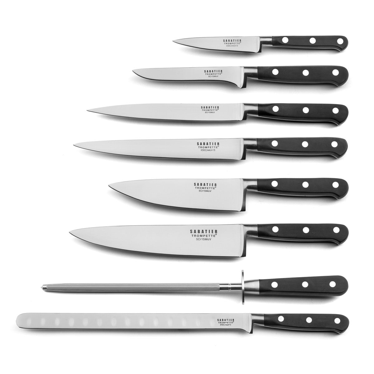 Origin - Trousse souple avec 8 couteaux de cuisine Sabatier Trompette - Mathon - 2