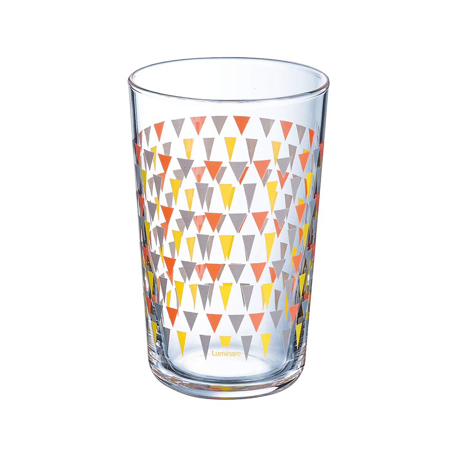 3 verres forme haute 30cl Trigone Gris Luminarc - Mathon - 1