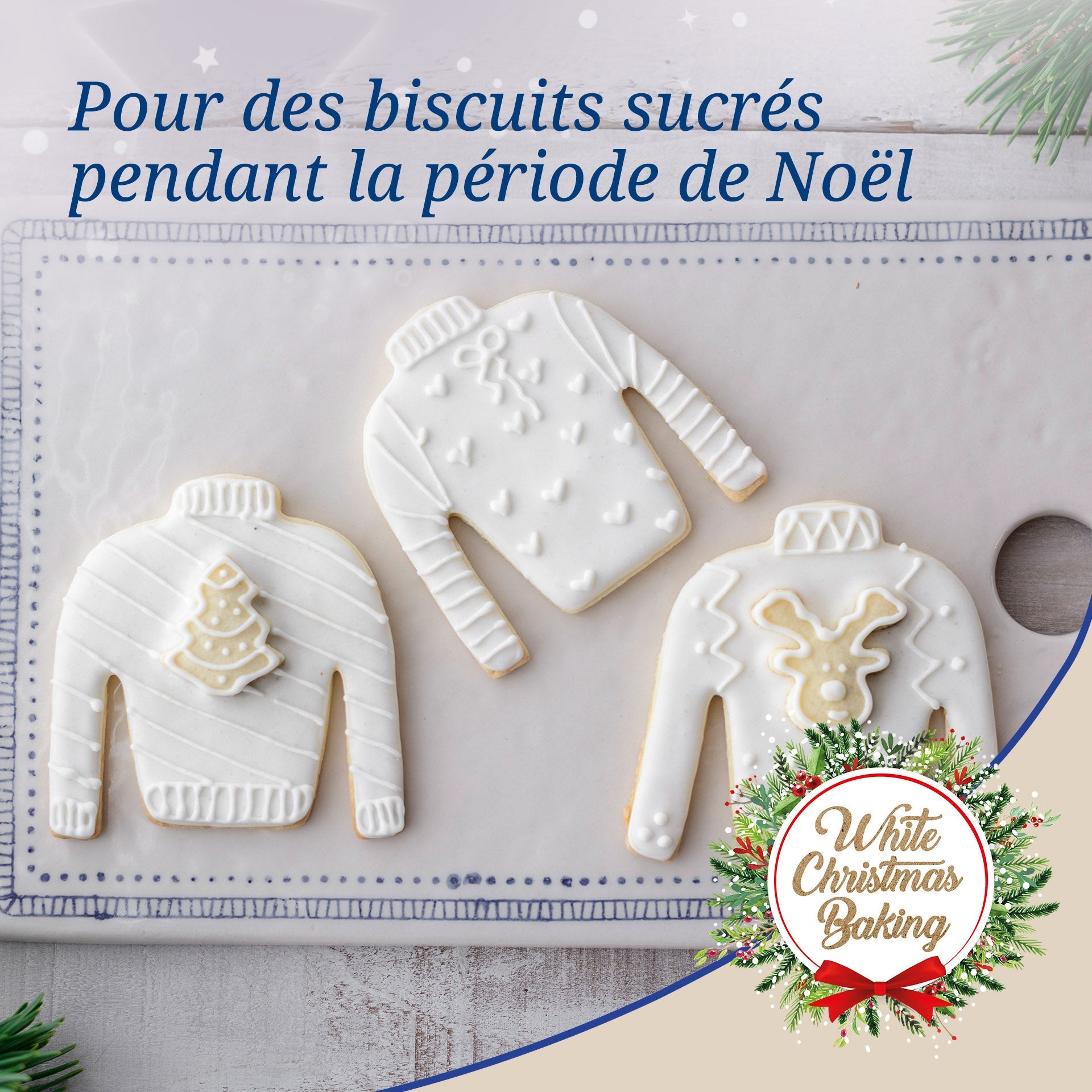 Ensemble de 3 emporte-pièces "Pull de Noël"  Baker Edition Dr. Oetker - Mathon - 4