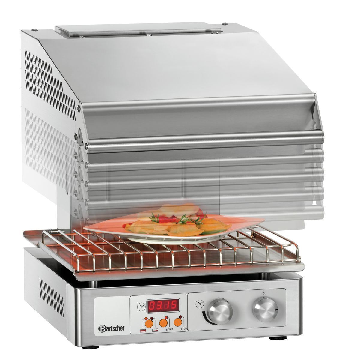 Salamandre de Cuisine électrique hi-light - 2 zones - Bartscher - Mathon - 5