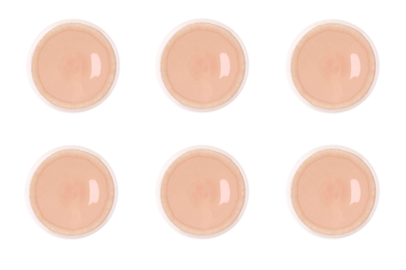 Assiette OXYGEN Ø21,5cm - 6 pièces - Rose poudre Björn - Mathon - 1