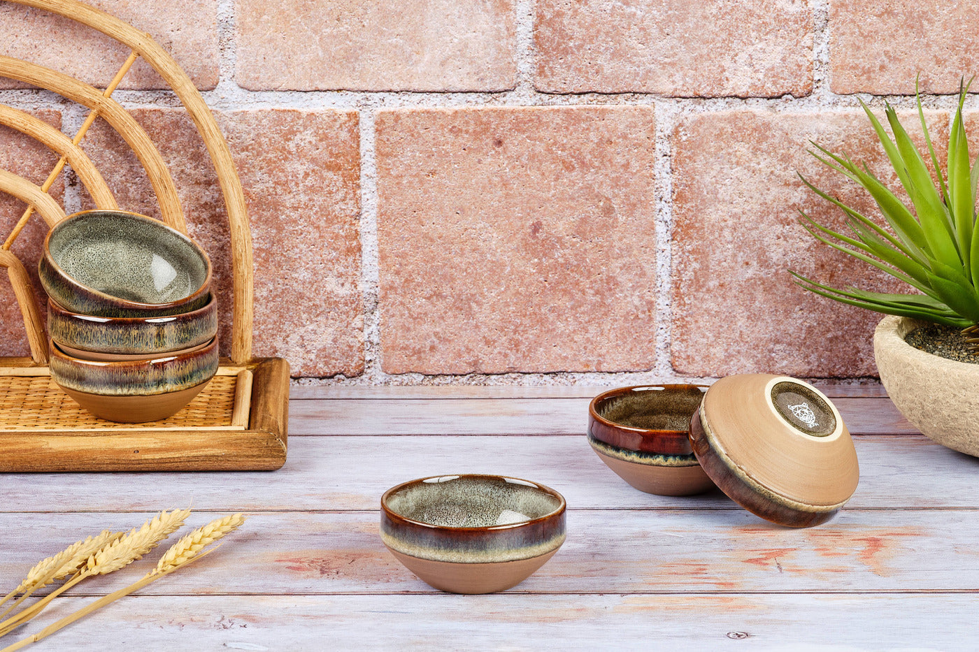 Bol GENESIS Ø8cm - 6 pièces - Basalte Björn - Mathon - 2