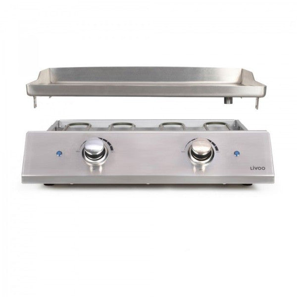Plancha Electrique - Planche   Inox 2 Thermostats - Livoo - Doc302 - Livoo - Mathon - 3