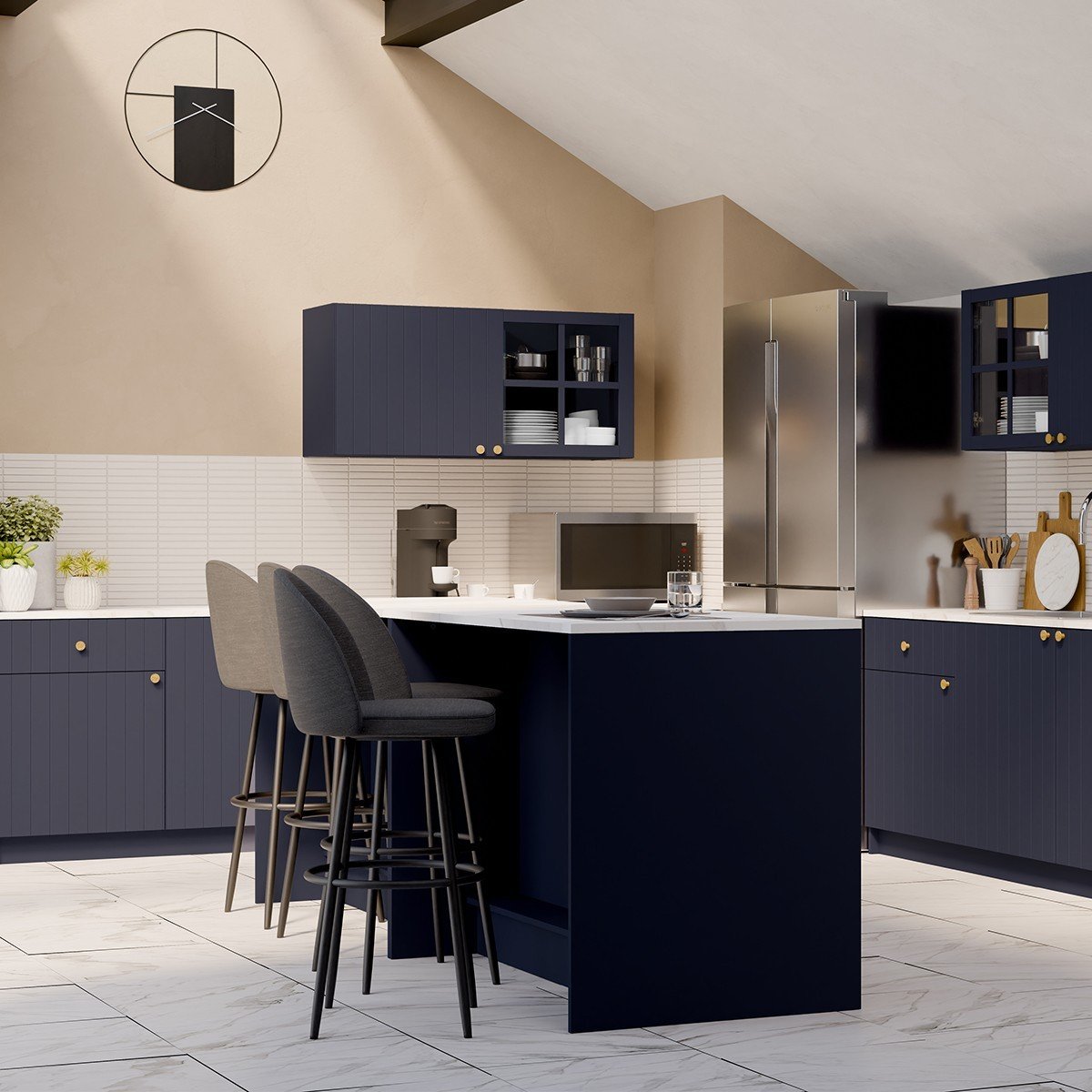 Ilot central L120,2 cm - CHESTER Calicosy - Mathon - 2