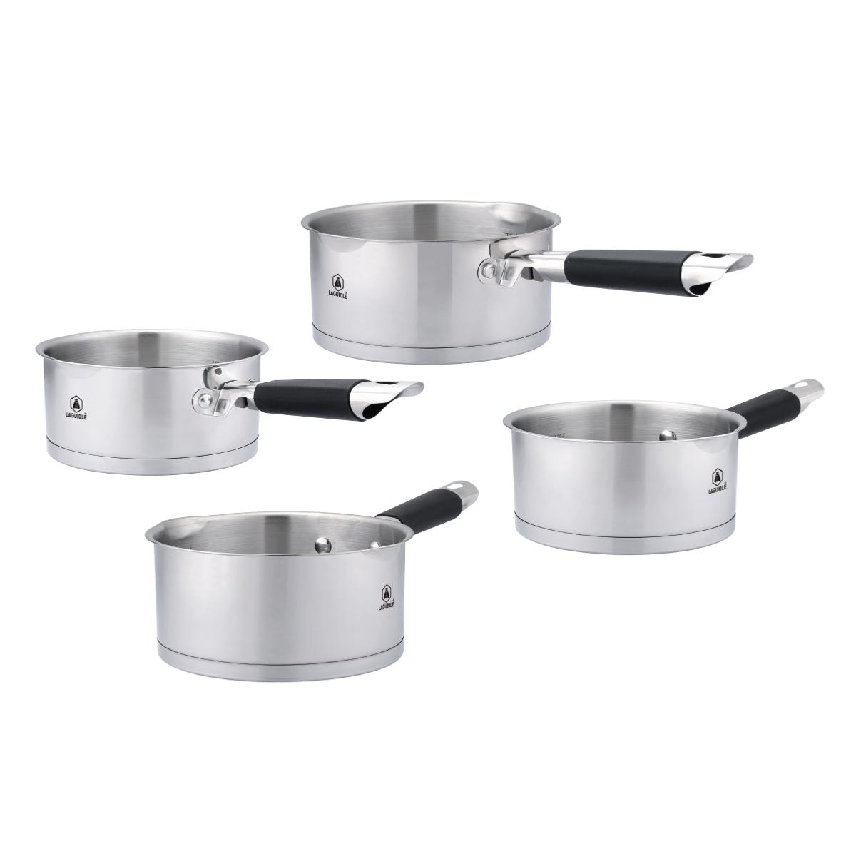 Set de 4 casseroles inox 14/16/18/20cm induction Laguiole Cuisson - Mathon - 2