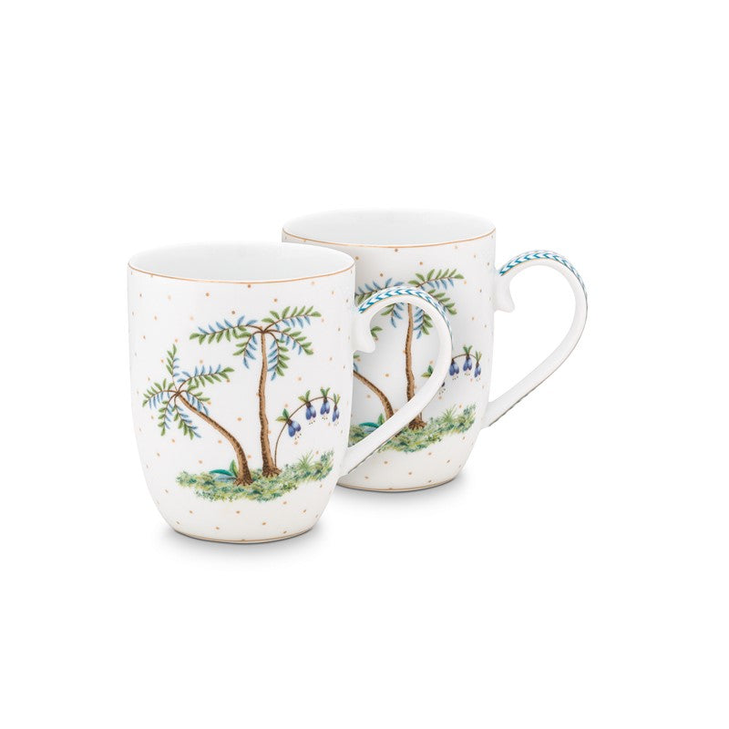 Coffret 2 petit mug Jolie pois or 145ml Pip Studio - Mathon
