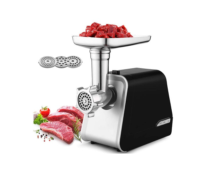 Hachoir à viande électrique 3 en 1 2000W gris noir Vendos85 - Mathon