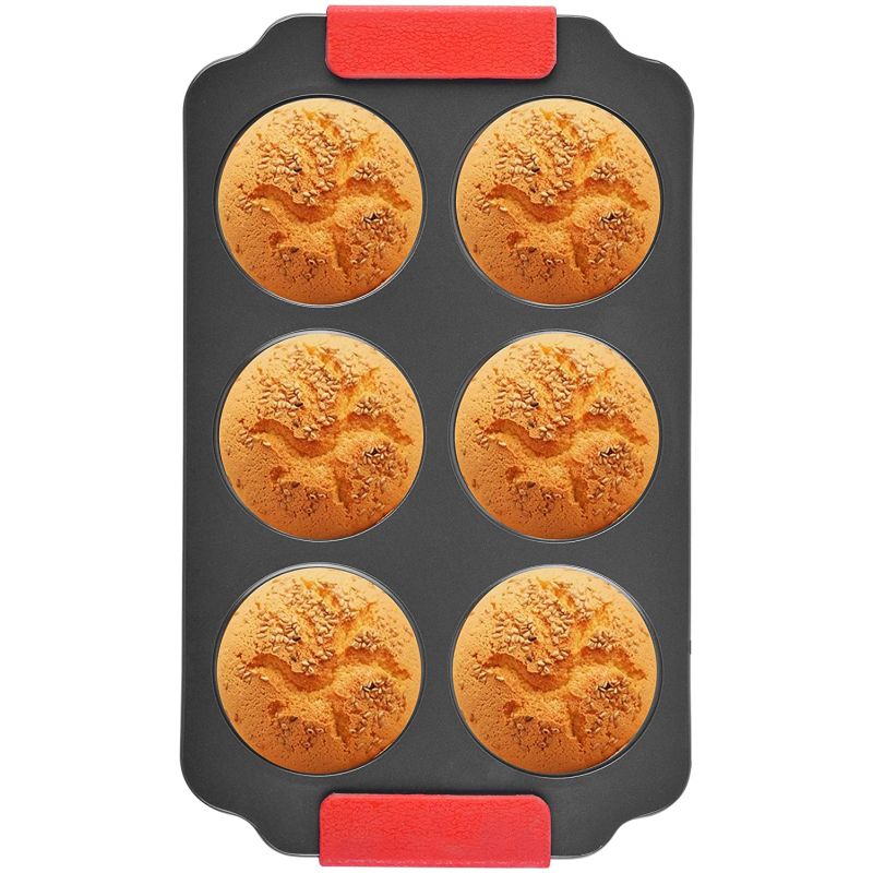 Moule à Muffins 6 pièces avec poignée Royalty Line RLMFN6 Royalty Line - Mathon - 1