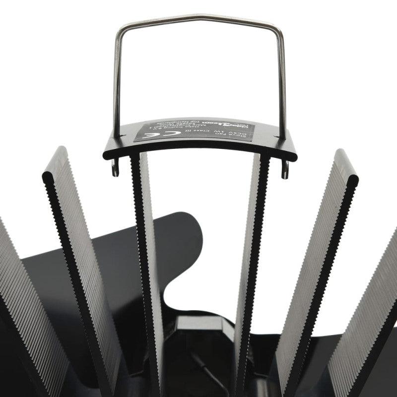 Ventilateur De Poêle Alimenté Par Chaleur 2 Pales Noir VIDAXL - Mathon - 6