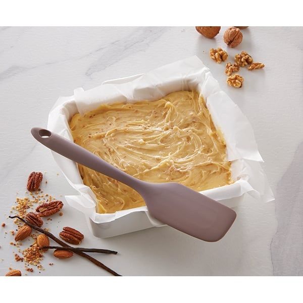 Spatule souple de cuisine antirayures en silicone 27 cm taupe Mathon - Mathon - 1