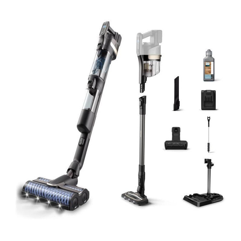 Aspirateur Balai Laveur Sans Fil -   Aquatrio Xw9463/11 - Brosses Aquaspin Haute Vitesse - Systeme Auto-nettoyant Philips - Mathon - 2