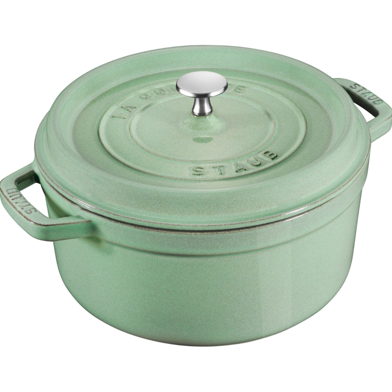 Cocotte 26 cm, Fonte, Rond(e), Sauge Staub - Mathon - 1