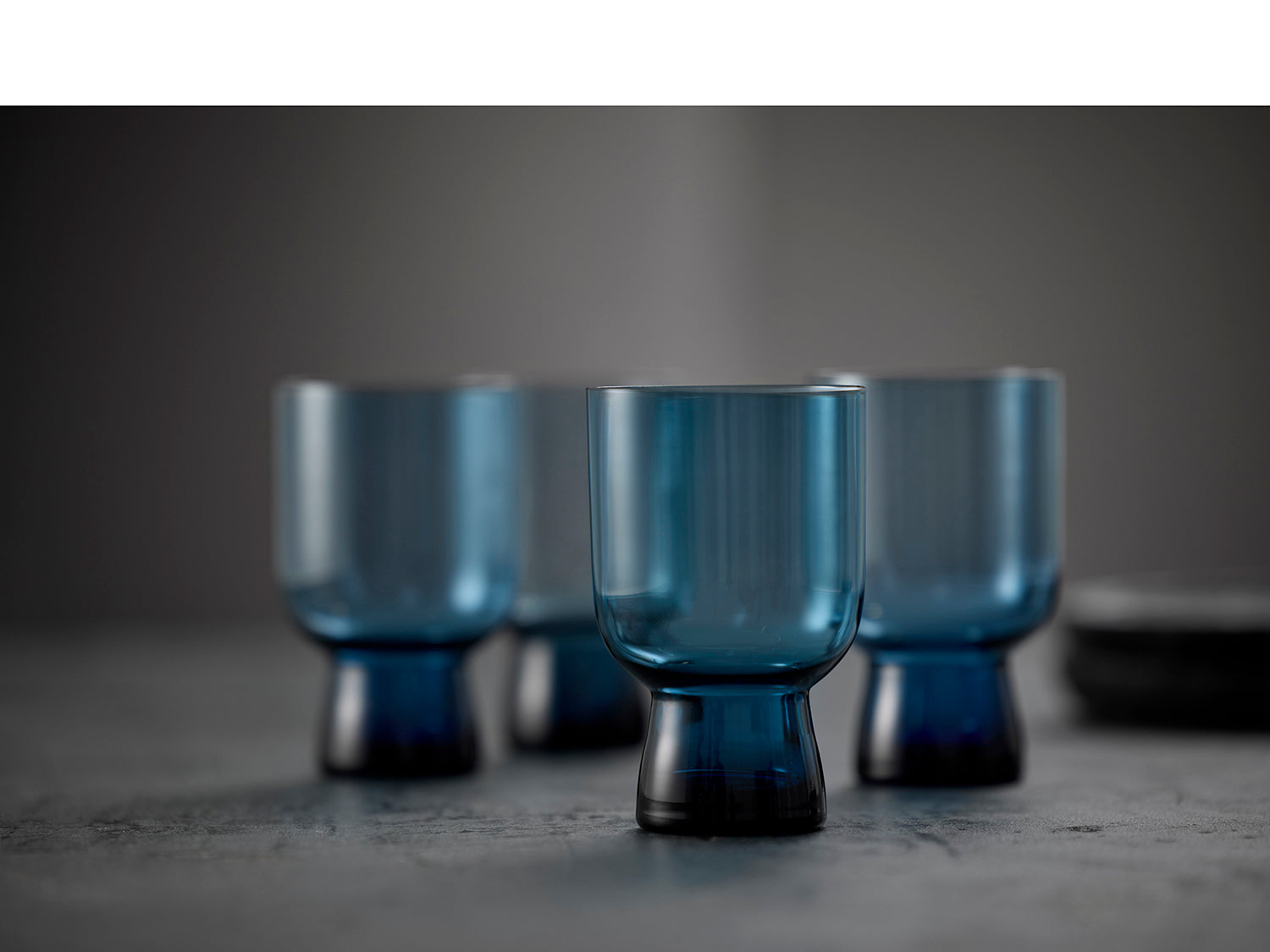 Set de 4 verres à eaux SORRENTO Bleu Lyngby Glas - Mathon - 7