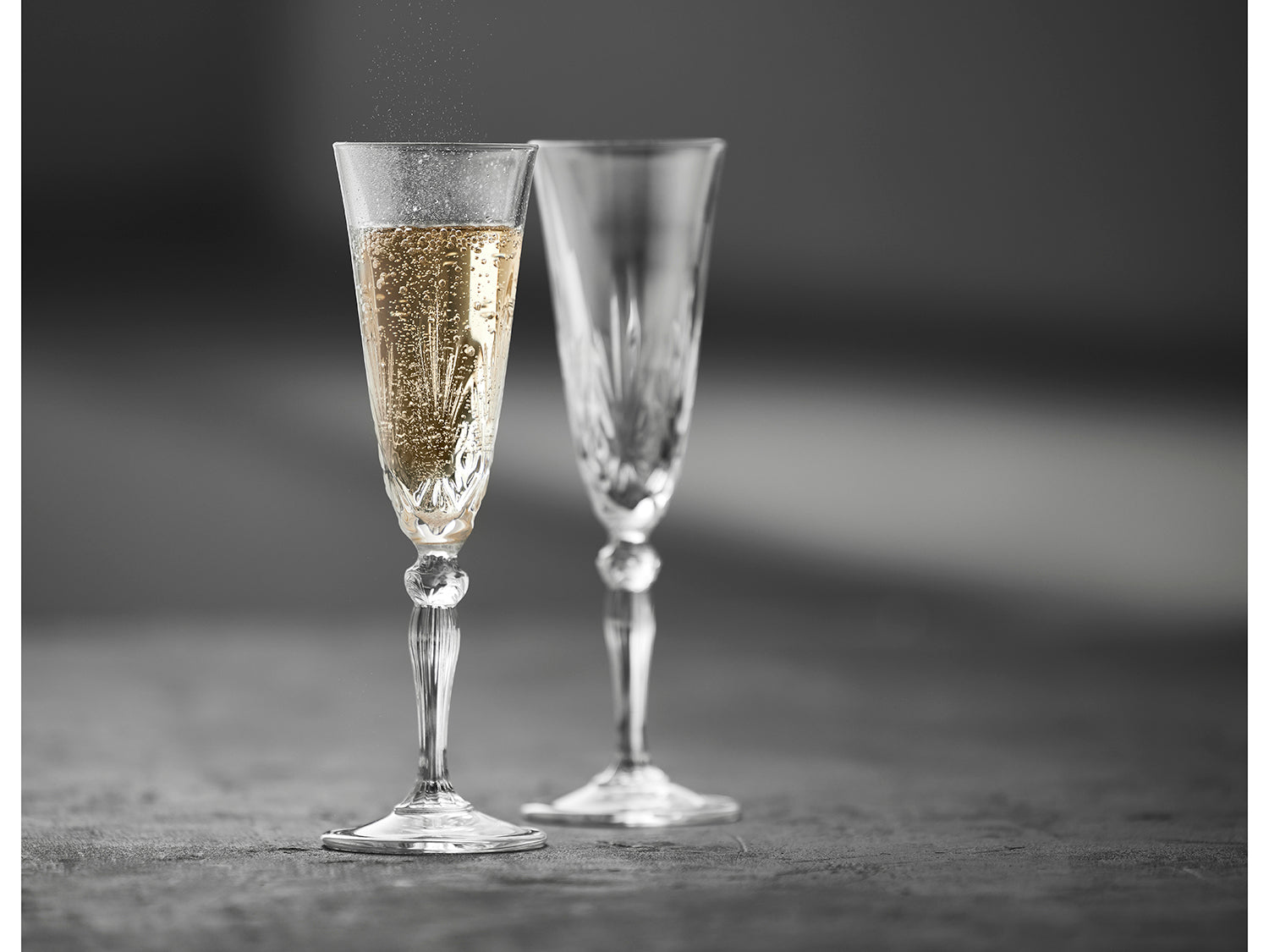 Set de 4 coupes à champagne MELODIA 16cl en cristal sans plomb Transparent Lyngby Glas - Mathon - 6