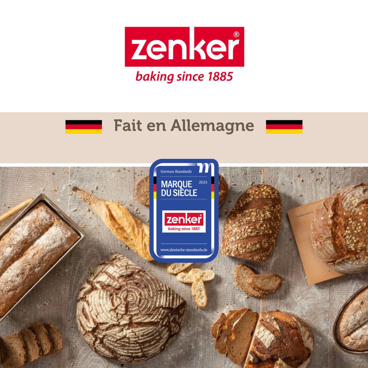 Moule à baguettes de pain 36 x 26 cm Zenker Silicone fibre de verre Zenker - Mathon - 7