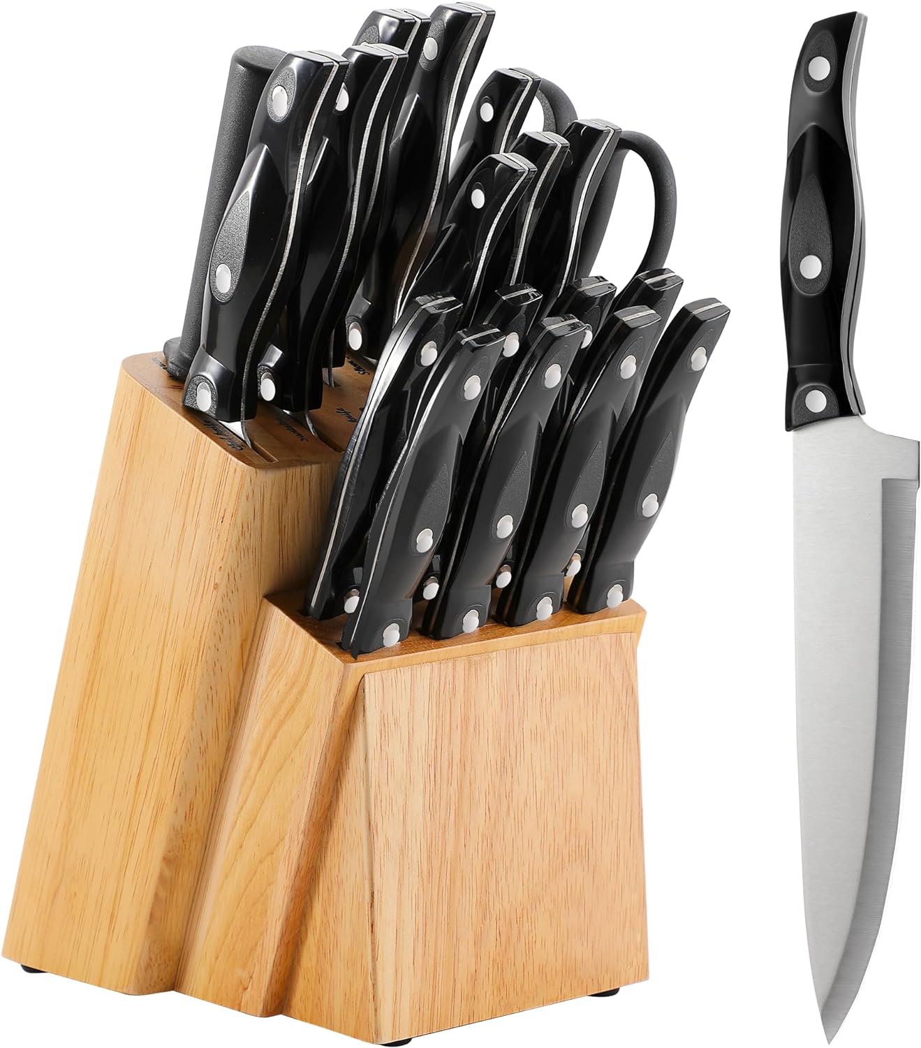 Ensemble de couteaux de cuisine 19 pièces avec bloc Vendos85 - Mathon