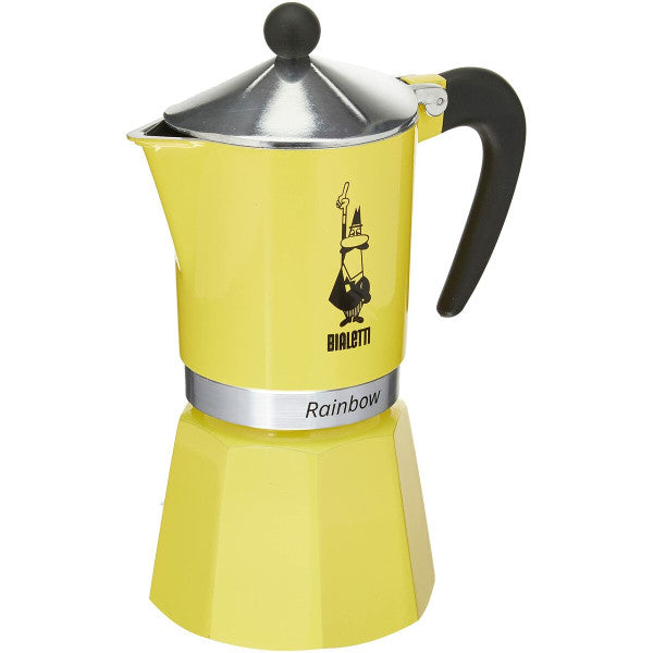 Cafetière Italienne Bialetti Rainbow Jaune Métal 6 Tasses Bialetti - Mathon - 1