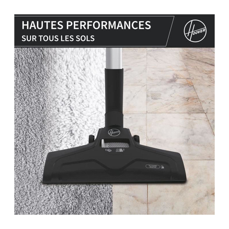 Aspirateur Traineau Sans Sac -   - Hp320pet - 850 W - 2 L - 75 Dba - Spécial Animaux Hoover - Mathon - 6