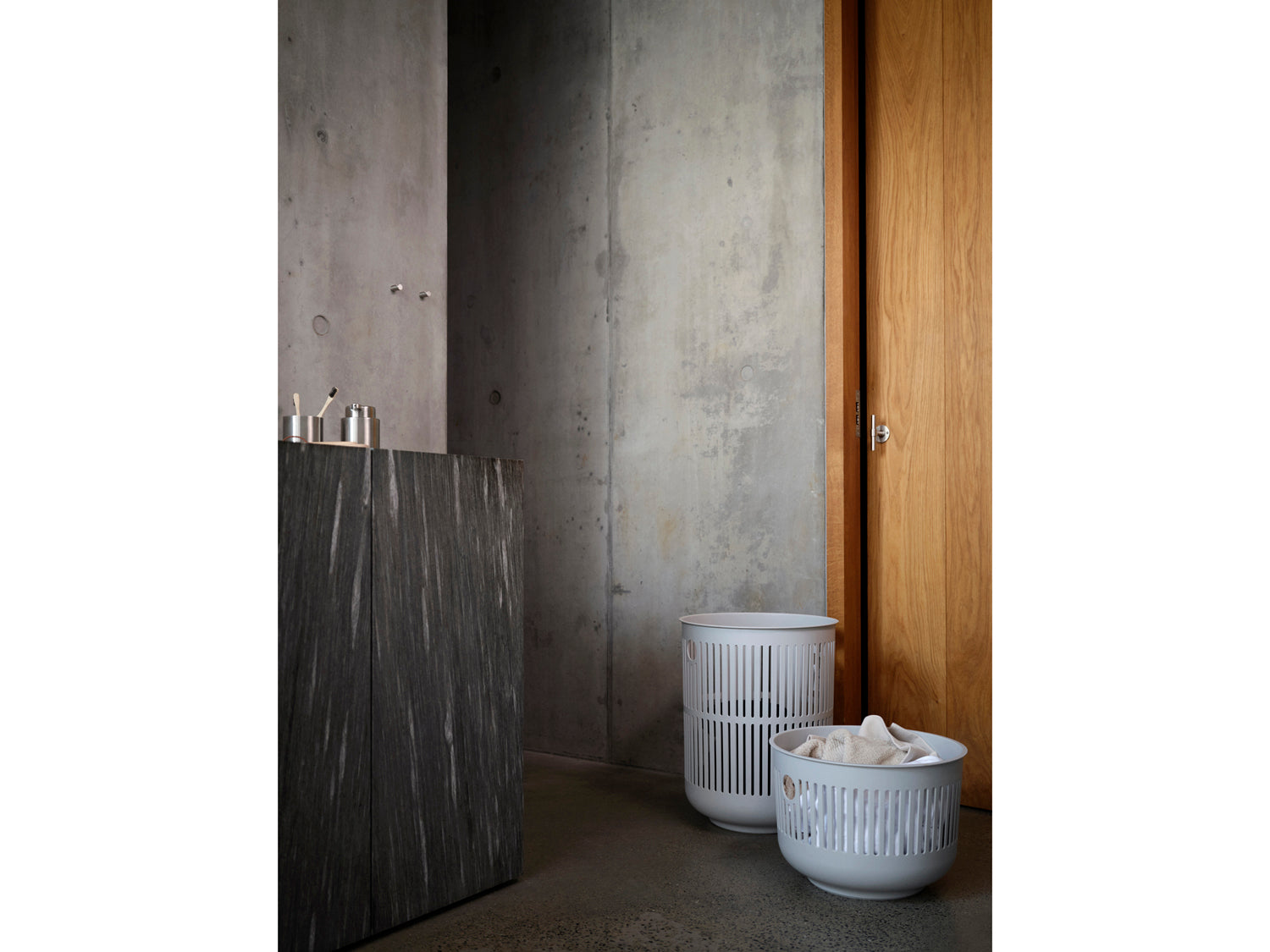 Panier à linge Ume en Polypropylène Gris clair Zone Denmark - Mathon - 4