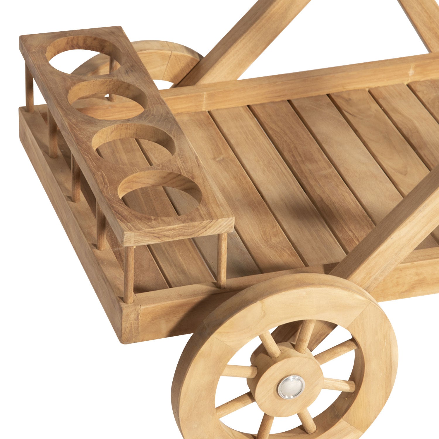 Desserte de jardin en teck LOMBOK Happy Garden - Mathon - 2