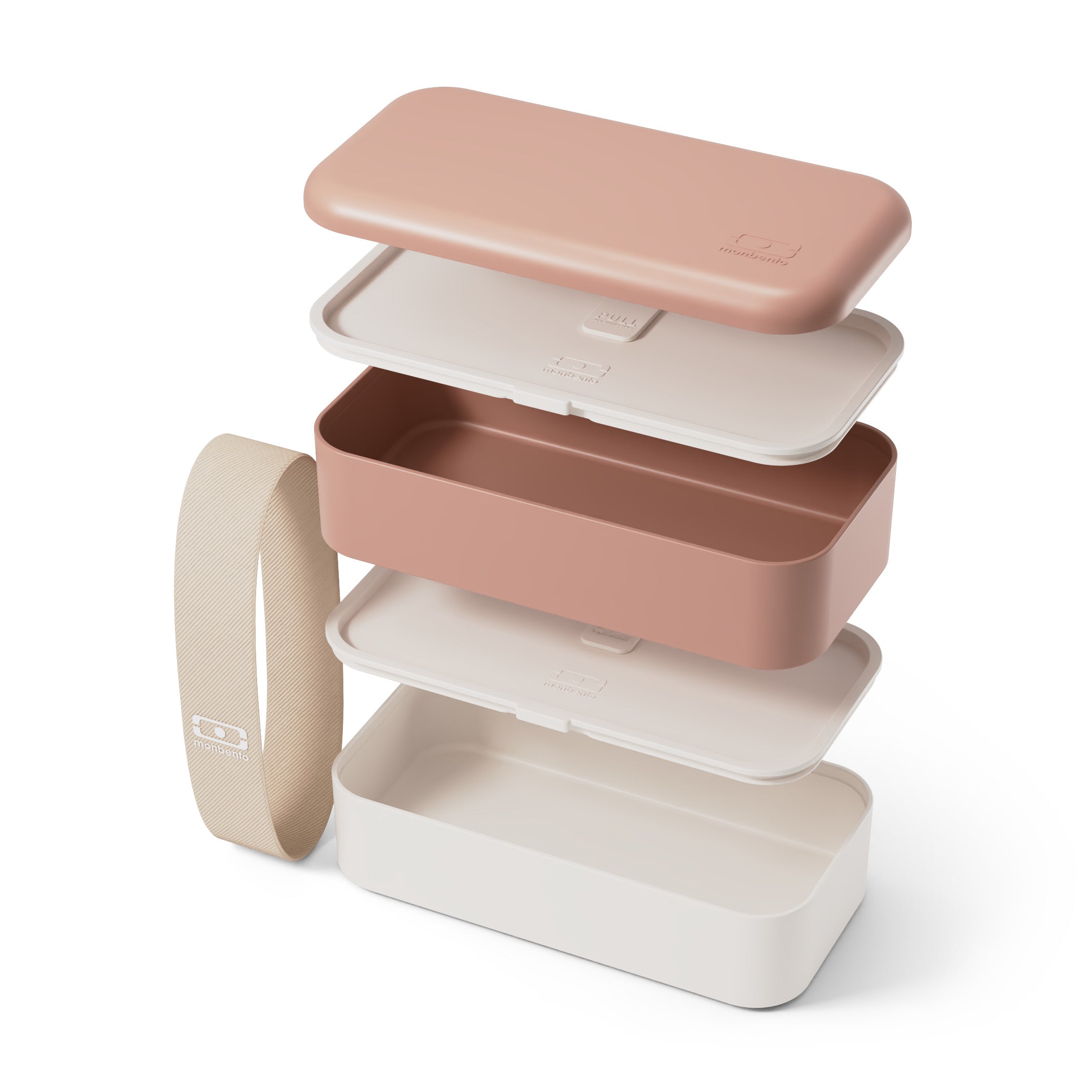 Lunch box 2 compartiments Original 1L Made in France Rose Moka Monbento - Mathon - 3