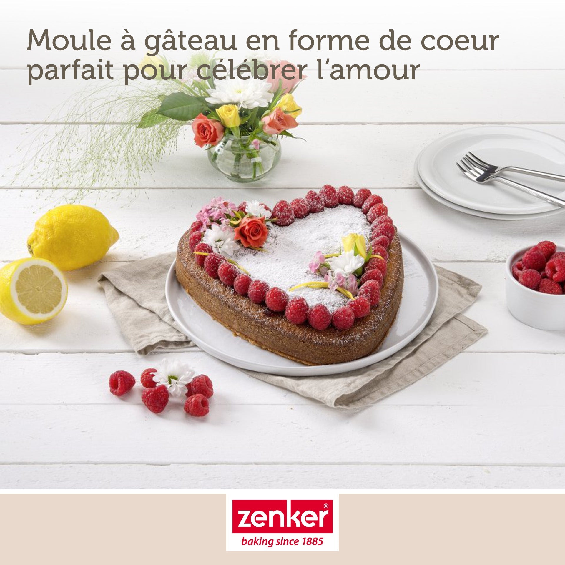 Moule à gâteau coeur avec charnière 27 x 25 cm Zenker Special Creative Zenker - Mathon - 4