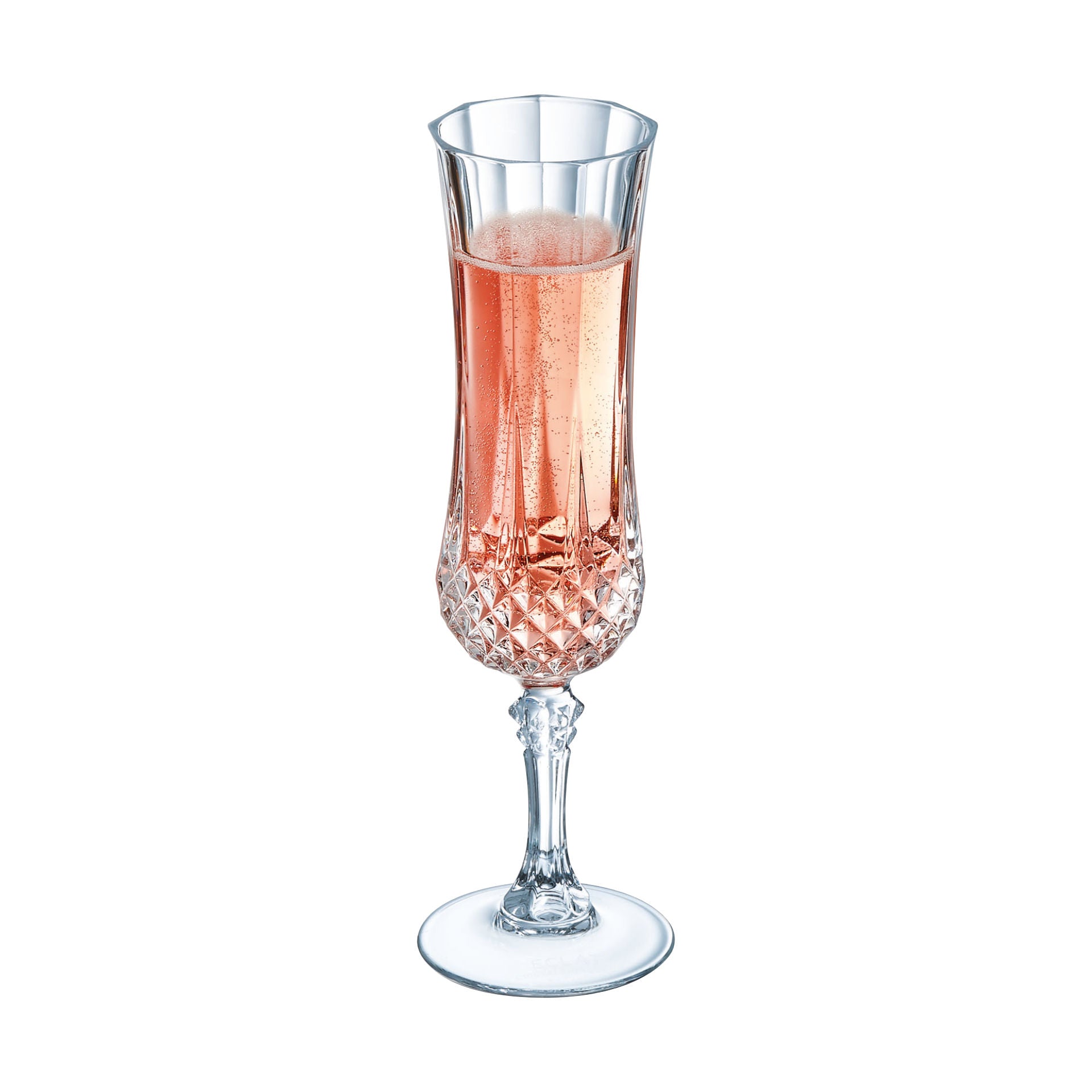 6 flûtes à champagne 12cl Longchamp Cristal d