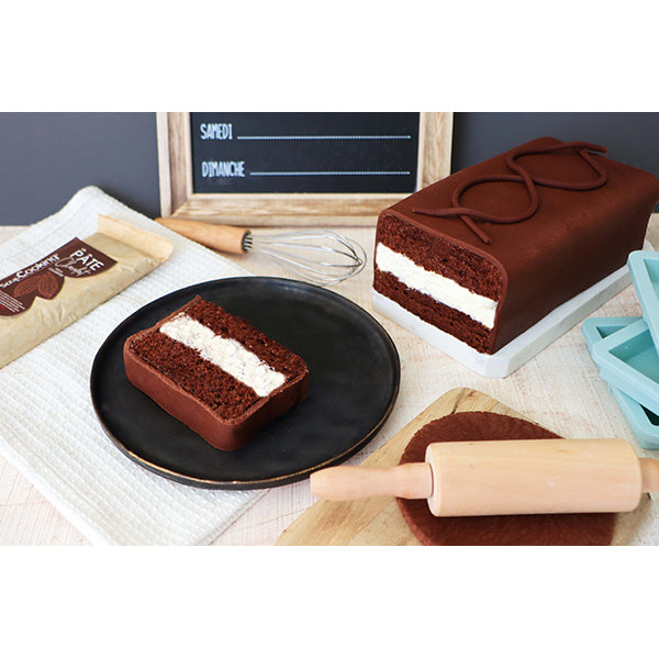 Set de 3 moules silicone layer cake rectangulaire Scrapcooking - Mathon - 2