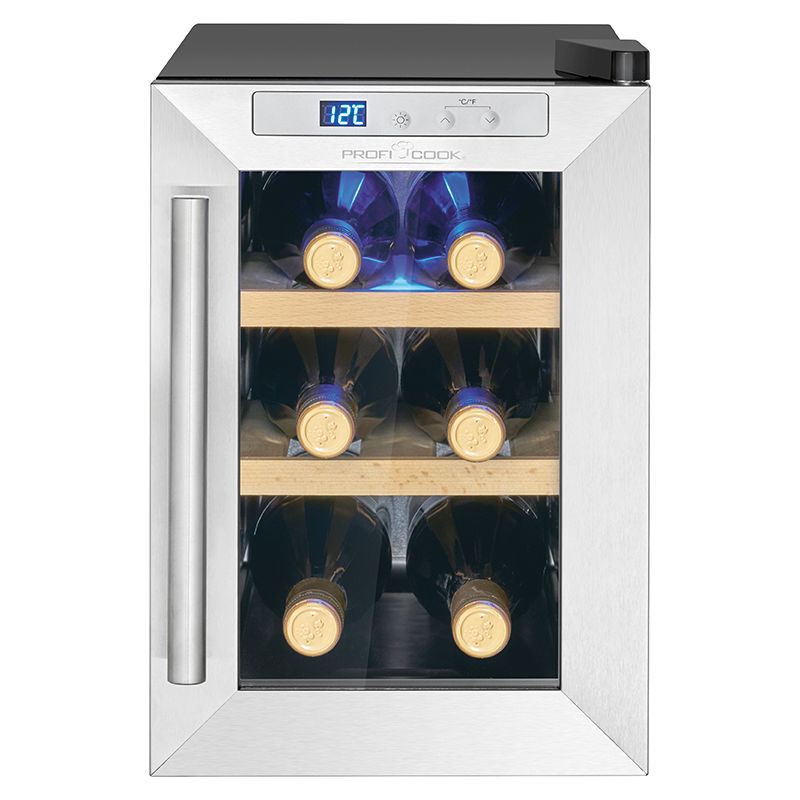 Cave à vin avec porte vitrée et écran LED 17L Proficook PC-WK1231 Proficook - Mathon - 1