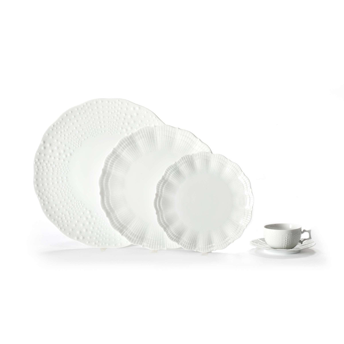 Corail Blanc - Assiette de présentation 31.5 cm (lot de 3) Médard de Noblat - Mathon - 3