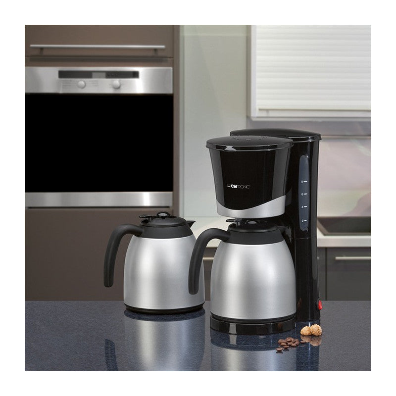 Cafetière thermos 2x1L Clatronic KA 3328 Noir Clatronic - Mathon - 3