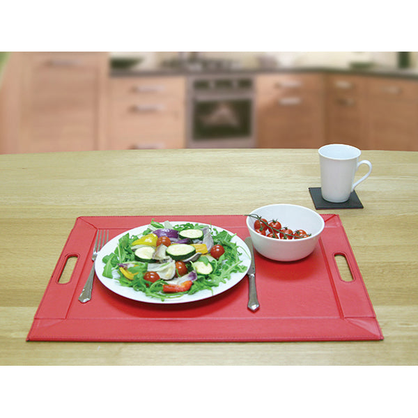 Plateau réversible bicolore noir et rouge 55 cm FreeForm - Mathon - 2