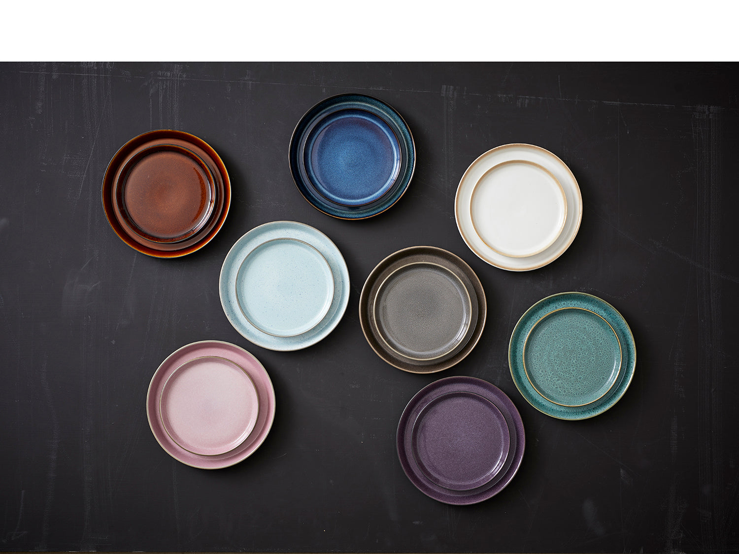 Assiette GASTRO en grès Noir/Bleu foncé Bitz - Mathon - 5