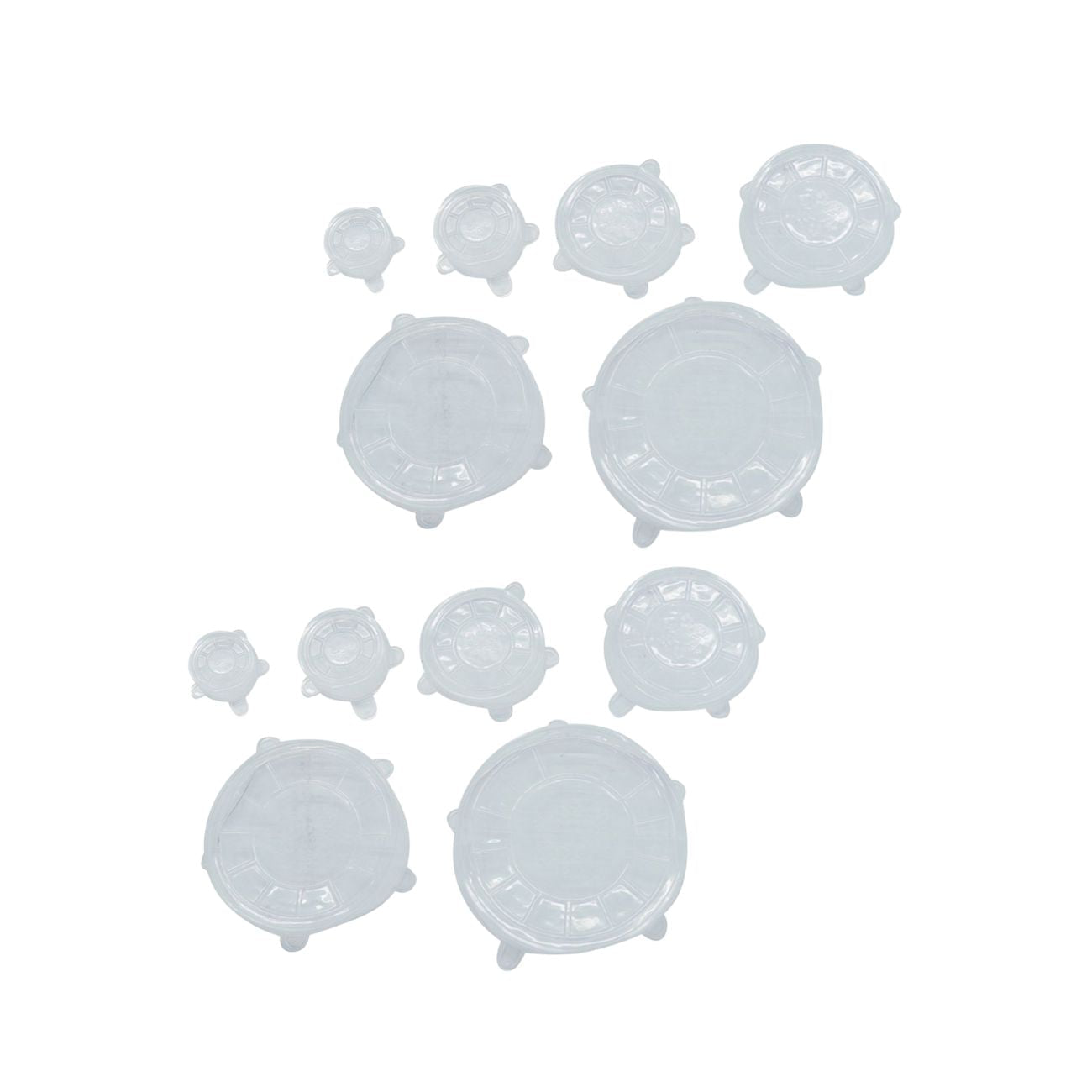 Ensemble de 12 couvercles de conservation en silicone étirable de 6 à 20 cm  Basic Fackelmann - Mathon - 1