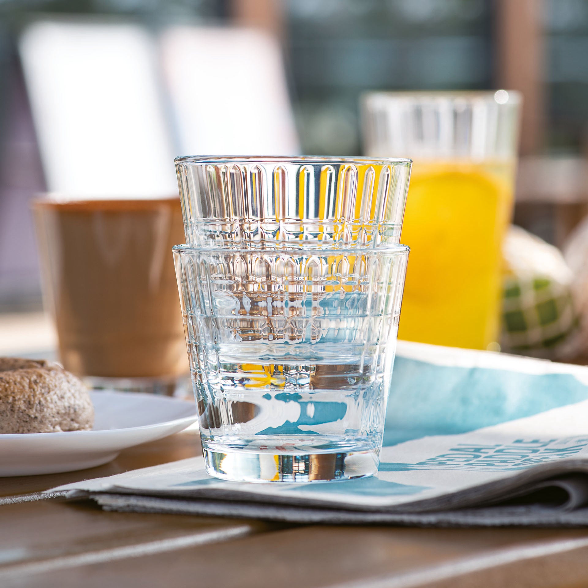 6 verres forme basse 26cl Stack Up Cross Arcoroc - Mathon - 2