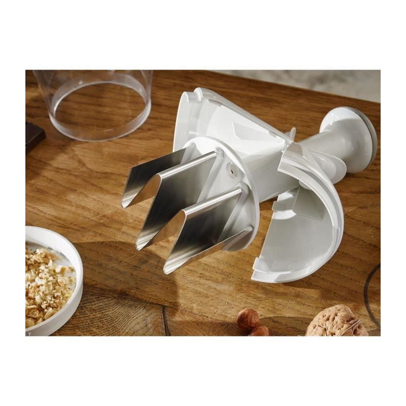 Hachoir A Légumes - Leifheit - Comfort & Clean 23030 - Manuel - Extremement Tranchant - Idéal Pour Oignons - Blanc Leifheit - Mathon - 5