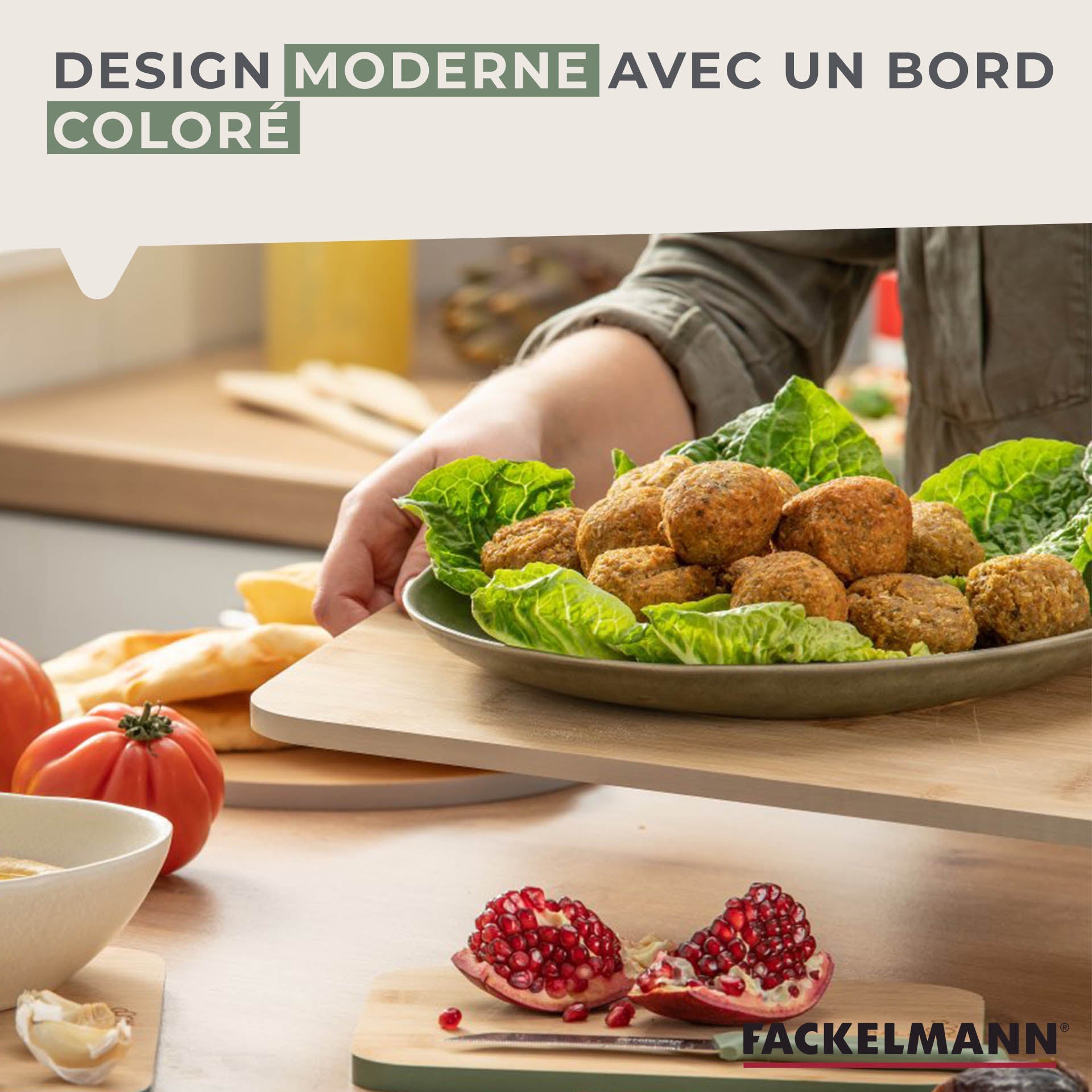 Planche à découper en bambou 40 x 26 cm  Balance Fackelmann - Mathon - 6