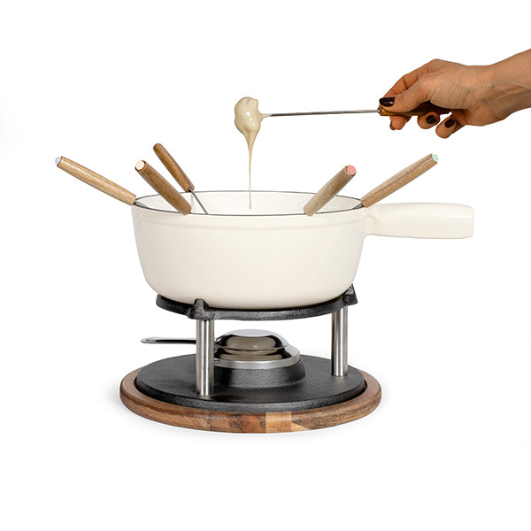 Service à fondue tradition crème 2,6 L 6 personnes Livoo - Mathon - 5