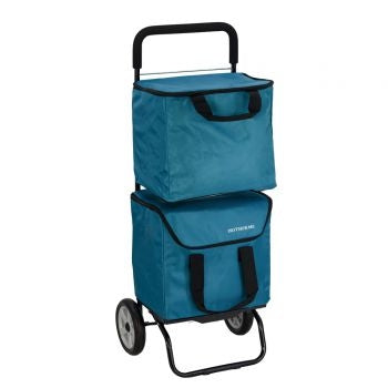 Poussette 2 roues Modulobag 2 sacs 20L bleu canard sidebag - Mathon