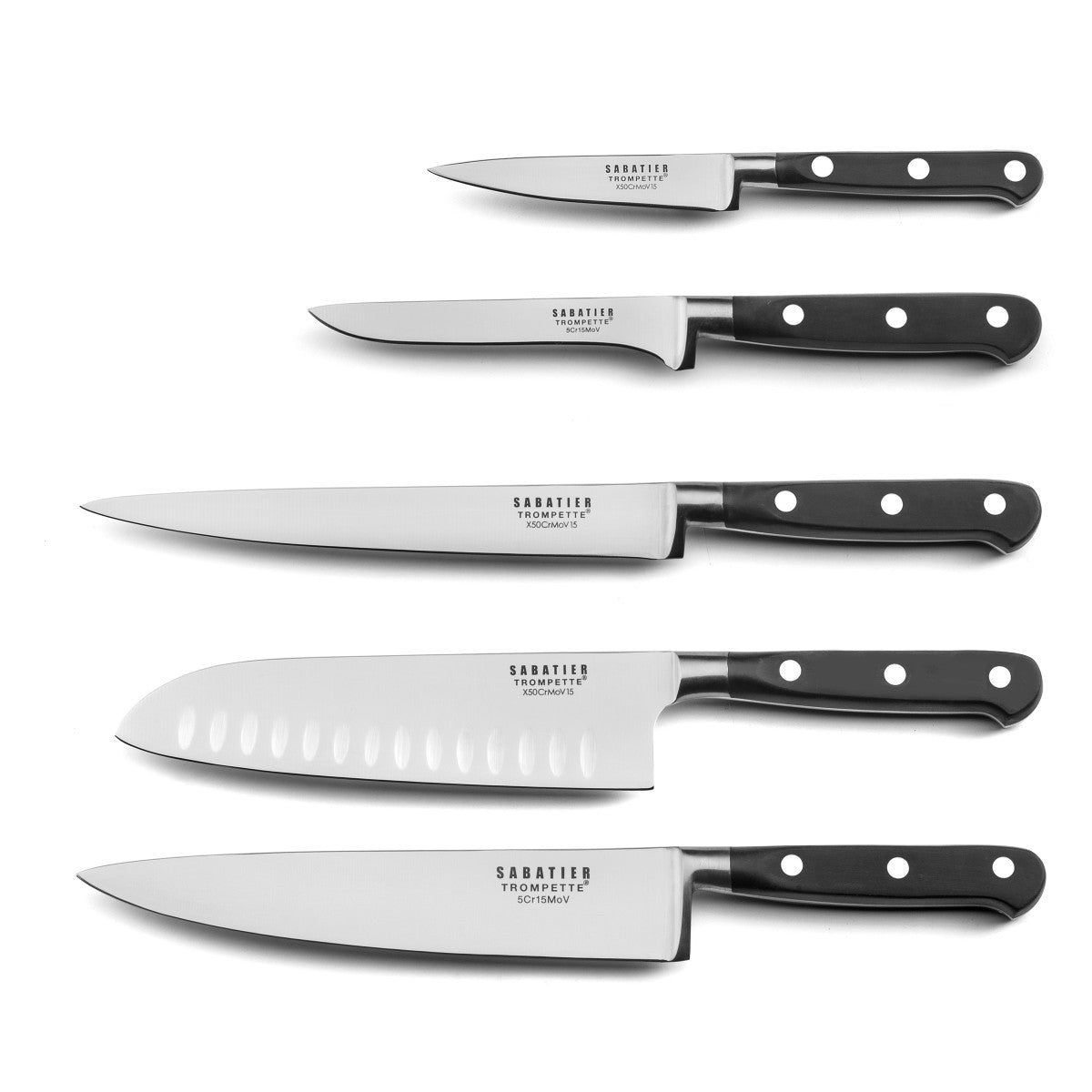 Origin - Bloc magnétique 5 couteaux de cuisine Sabatier Trompette - Mathon - 2