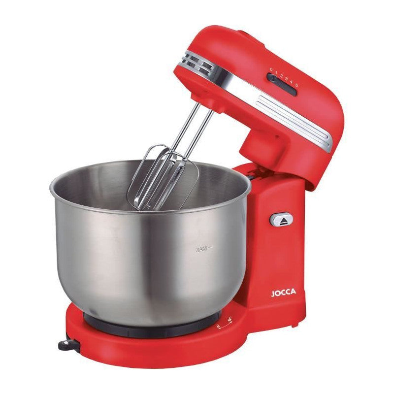 Robot Pétrin - Jocca - Bol En Acier Inoxydable 3,5 L - 5 Vitesses - Rouge Et Gris Jocca - Mathon - 5