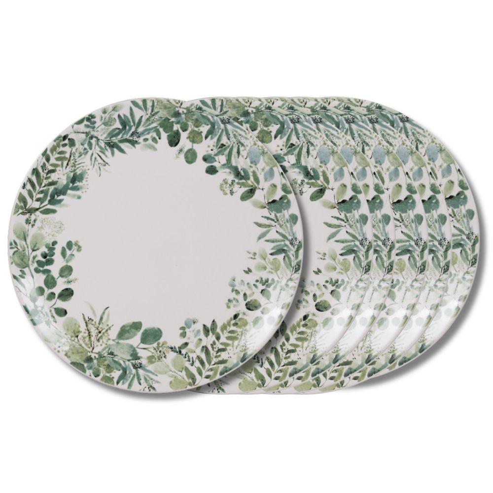 Assiette plate Natura 27 cm (lot de 6) Table passion - Mathon - 1