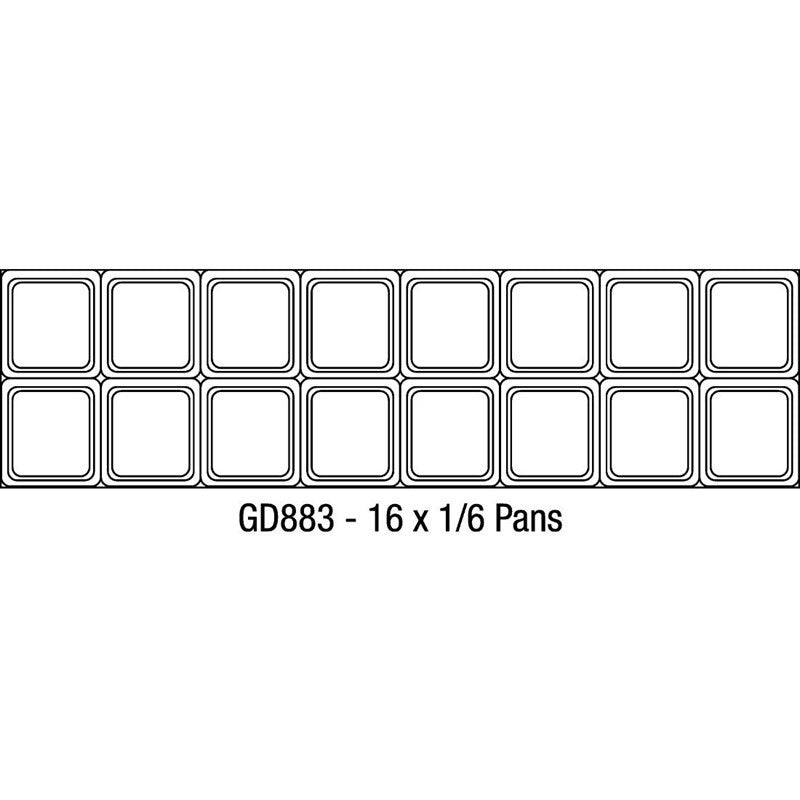 Saladette Réfrigérée 2 Portes 527 L - 16 x GN 1/6 - Polar - Mathon - 4