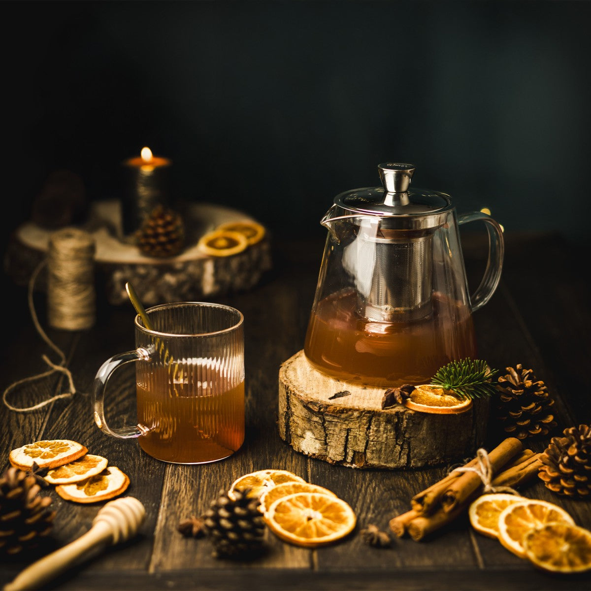 Oolong - théière en verre avec filtre dévissable inox - Verre transparent Cristel - Mathon - 4
