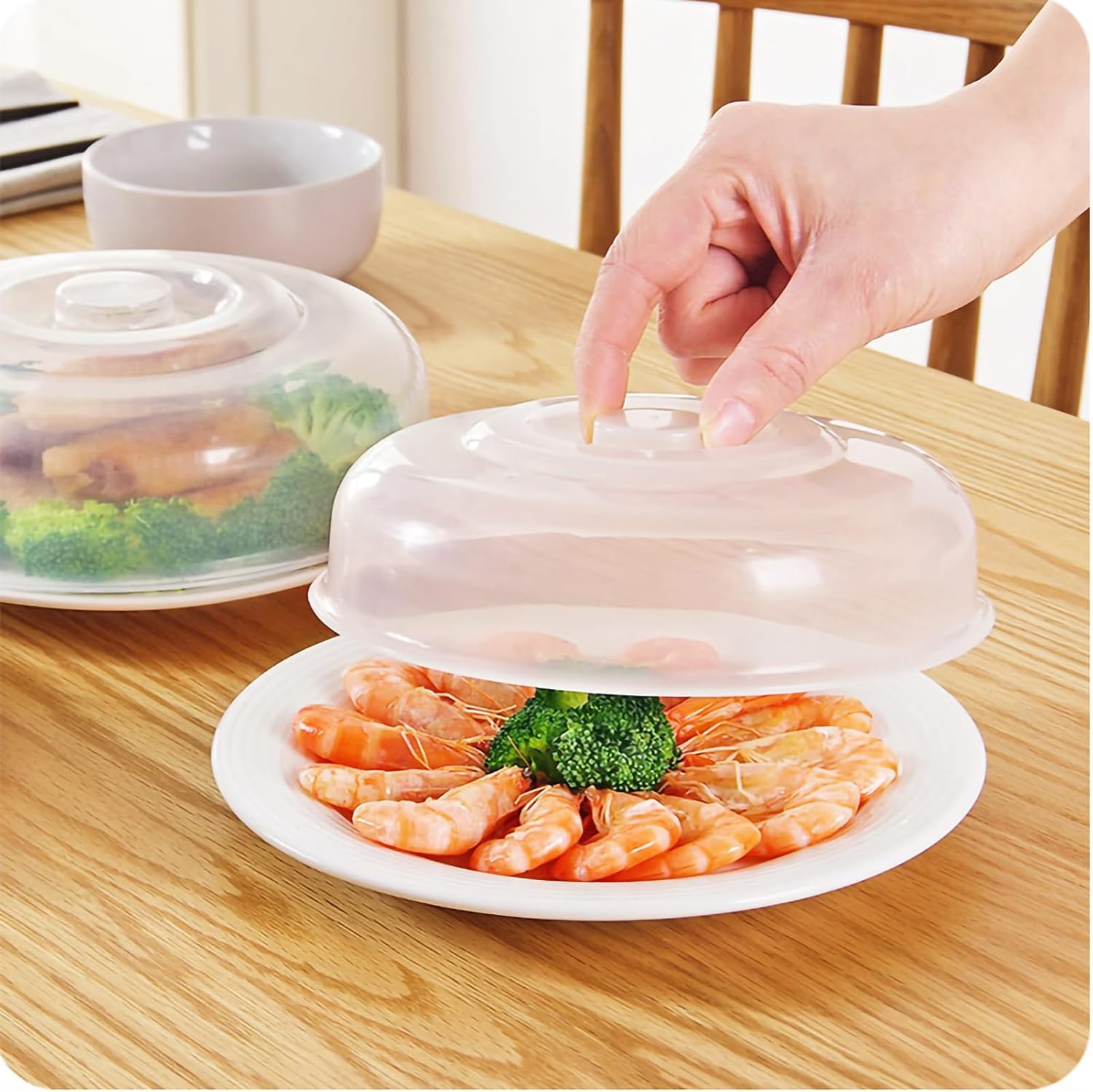2 Couvercle De Micro-ondes Pour Aliments 20 cm Vendos85 - Mathon