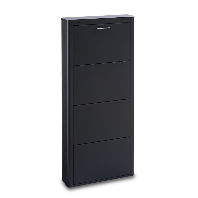 Meuble à chaussures KIBO 4 Compartiments, Noir Don Hierro - Mathon - 3