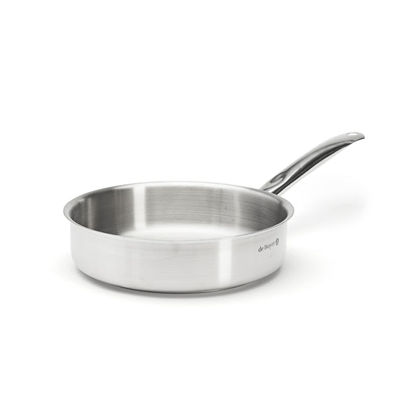 Sauteuse bord droit inox 24 cm Prim