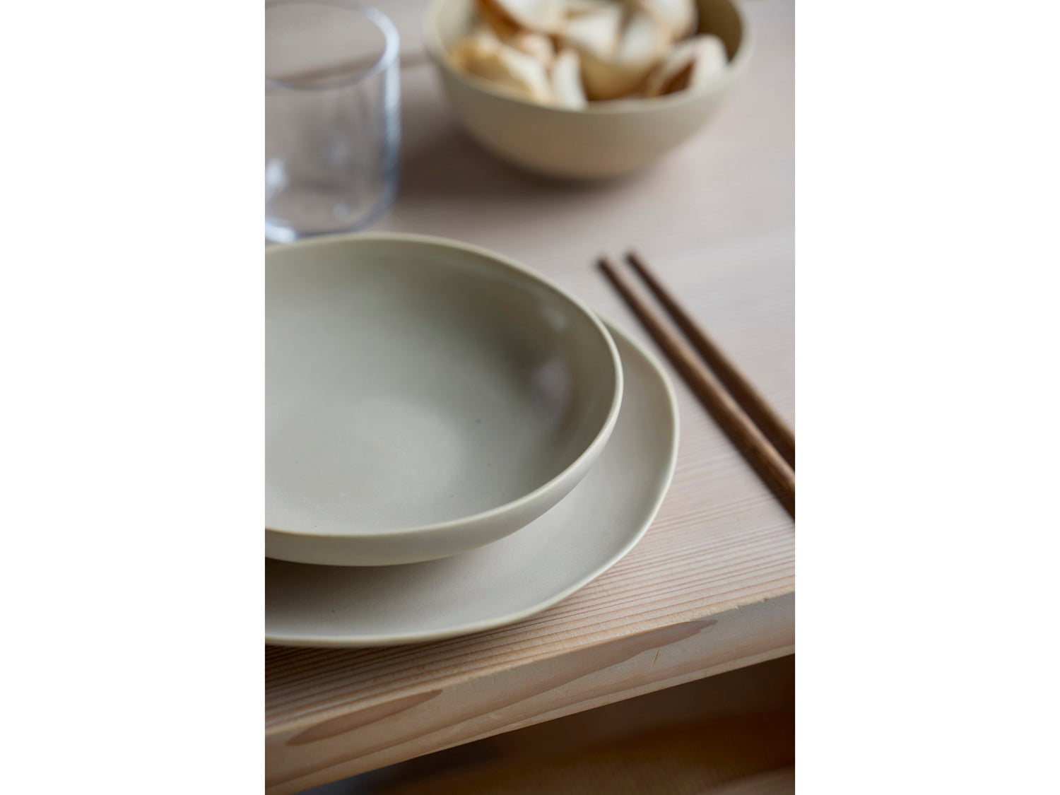 Bol UMAMI 12,5cm en grès émaillé Beige doux Villa Collection - Mathon - 7