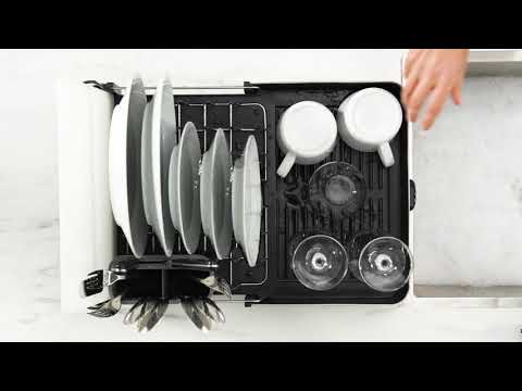 Égouttoir à vaisselle extensible avec bec verseur Gris Joseph Joseph - Mathon - 6